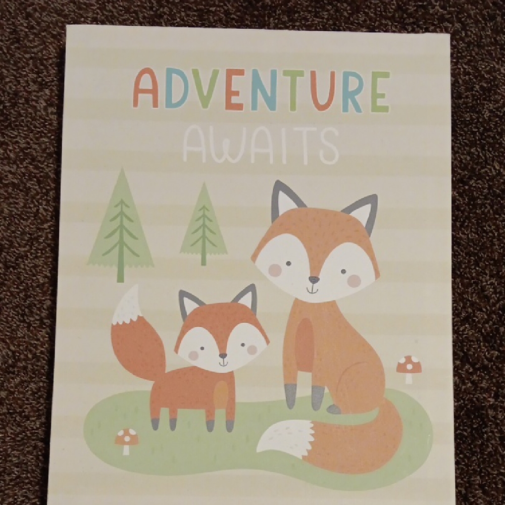 Adventure Awaits Fox Wall Art